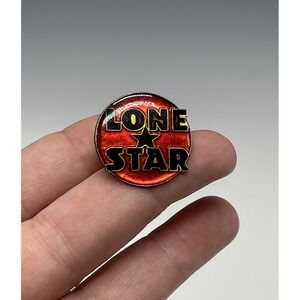 Vintage Lapel Pin Lone Star Beer Advertisement Old Logo Texas